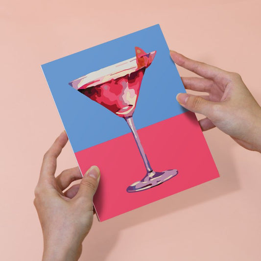 Malen nach Zahlen - 6 Mini-Gem?lde | schickes Cocktailset