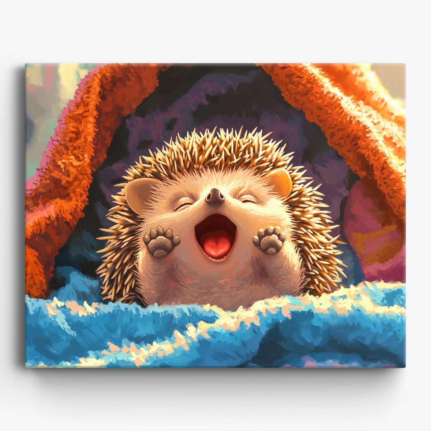Zufriedener Igel