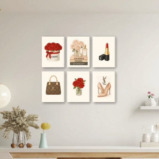 Malen nach Zahlen ¨C 6 Mini-Gem?lde | Elegantes Marken-Set