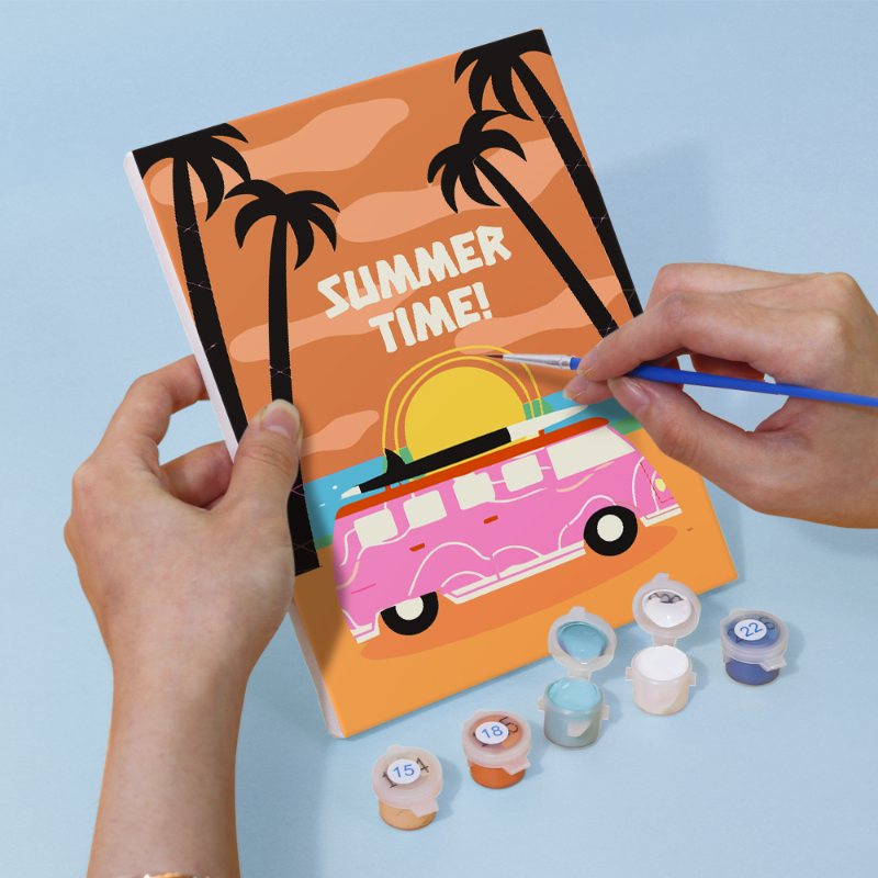 Malen nach Zahlen ¨C 6 Mini-Gem?lde | Sommer-Set