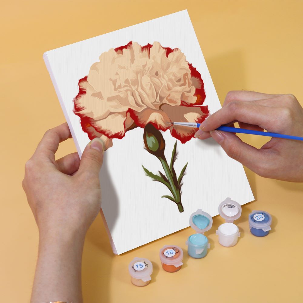 Malen nach Zahlen - 6 Mini-Gem?lde | Blumen-set 2.0
