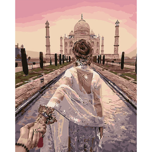 Romantic Stroll Taj Mahal