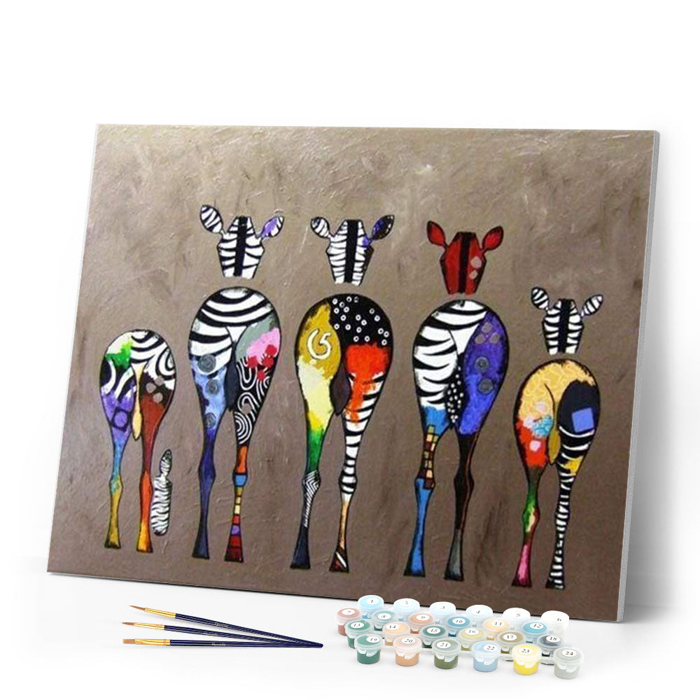 Zebras zurück