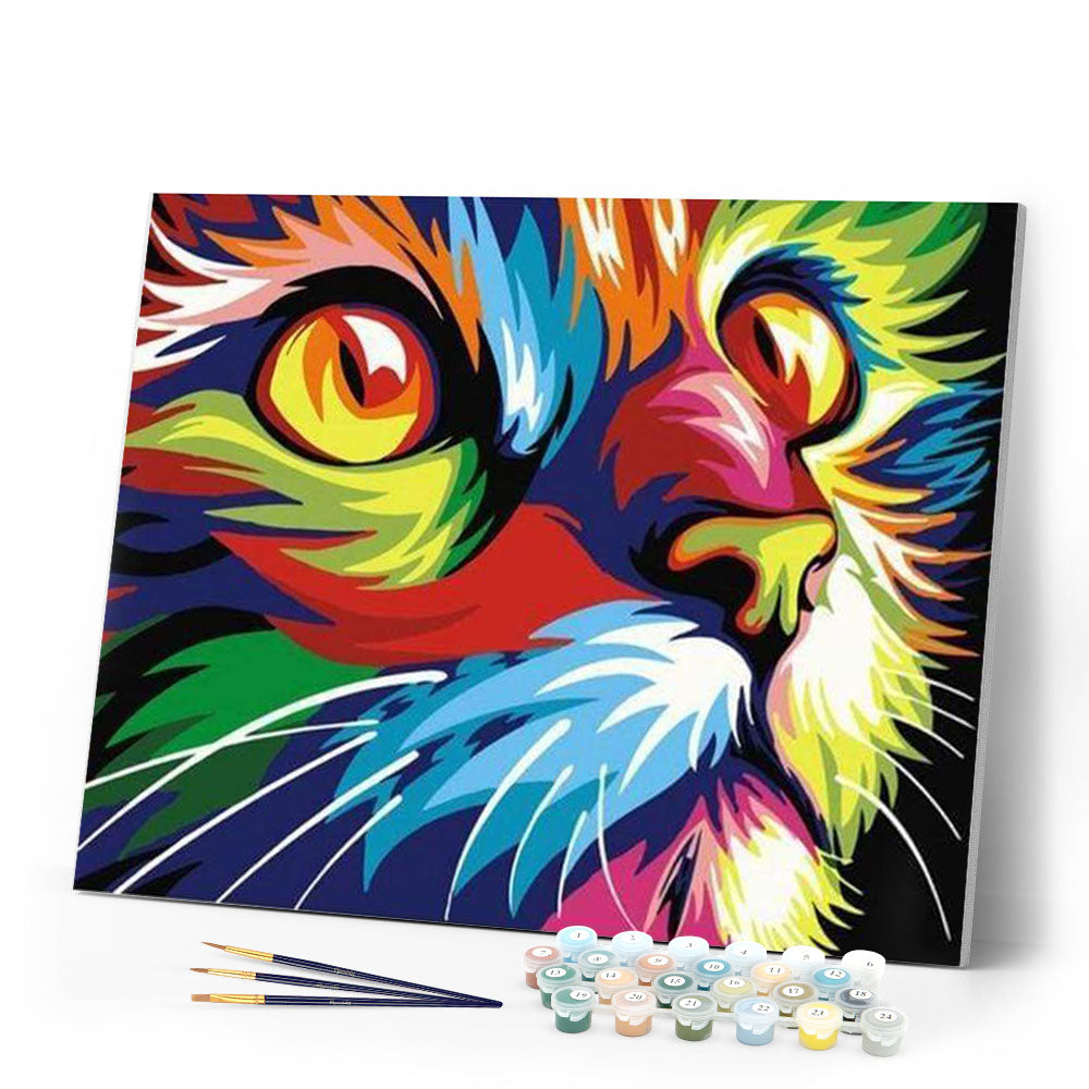 Katzenartige Pop-Art