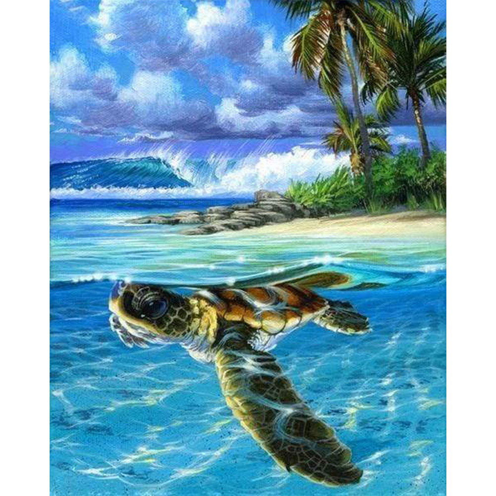 Entspannende Schildkröte