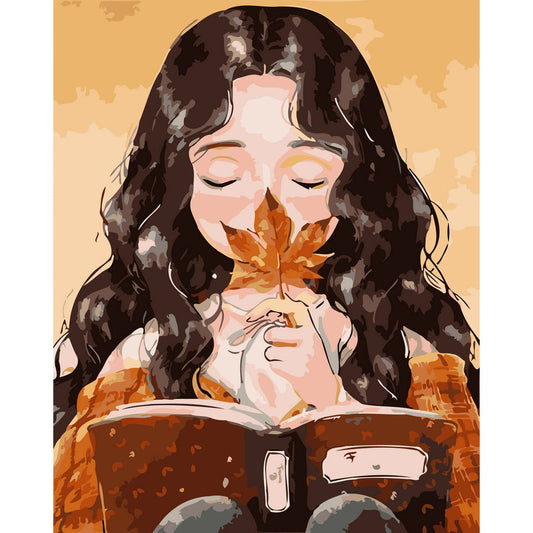 Woman reading a book