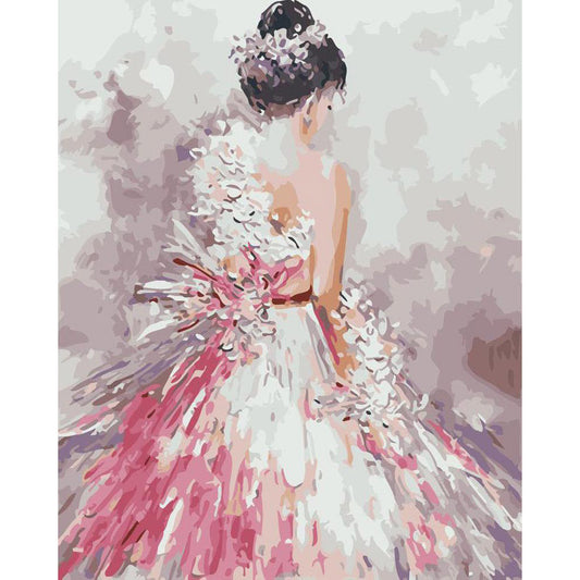 Pretty woman back view