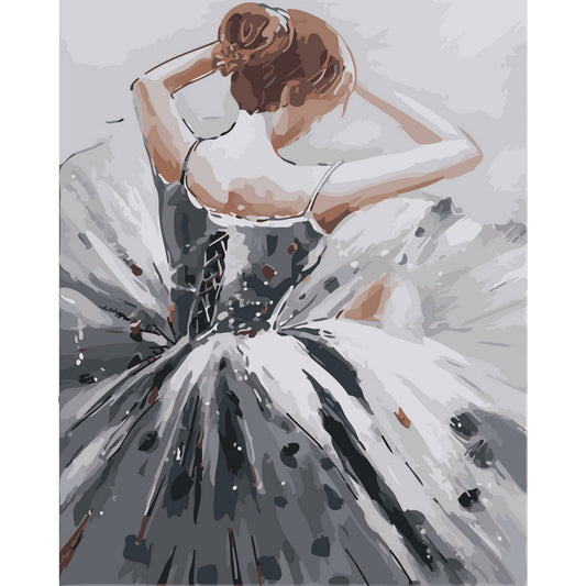 Dancer and Grey Dress