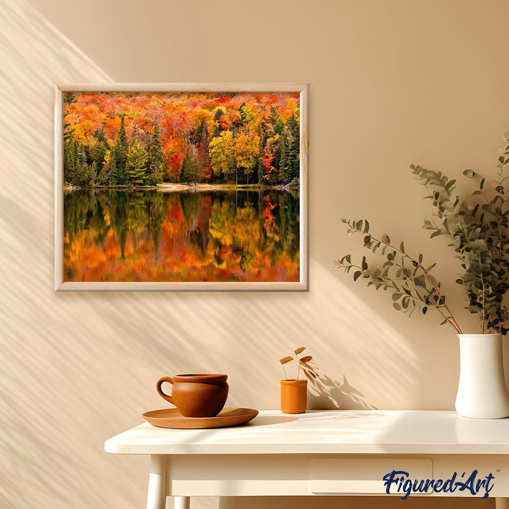 Lake Reflection in Autumn