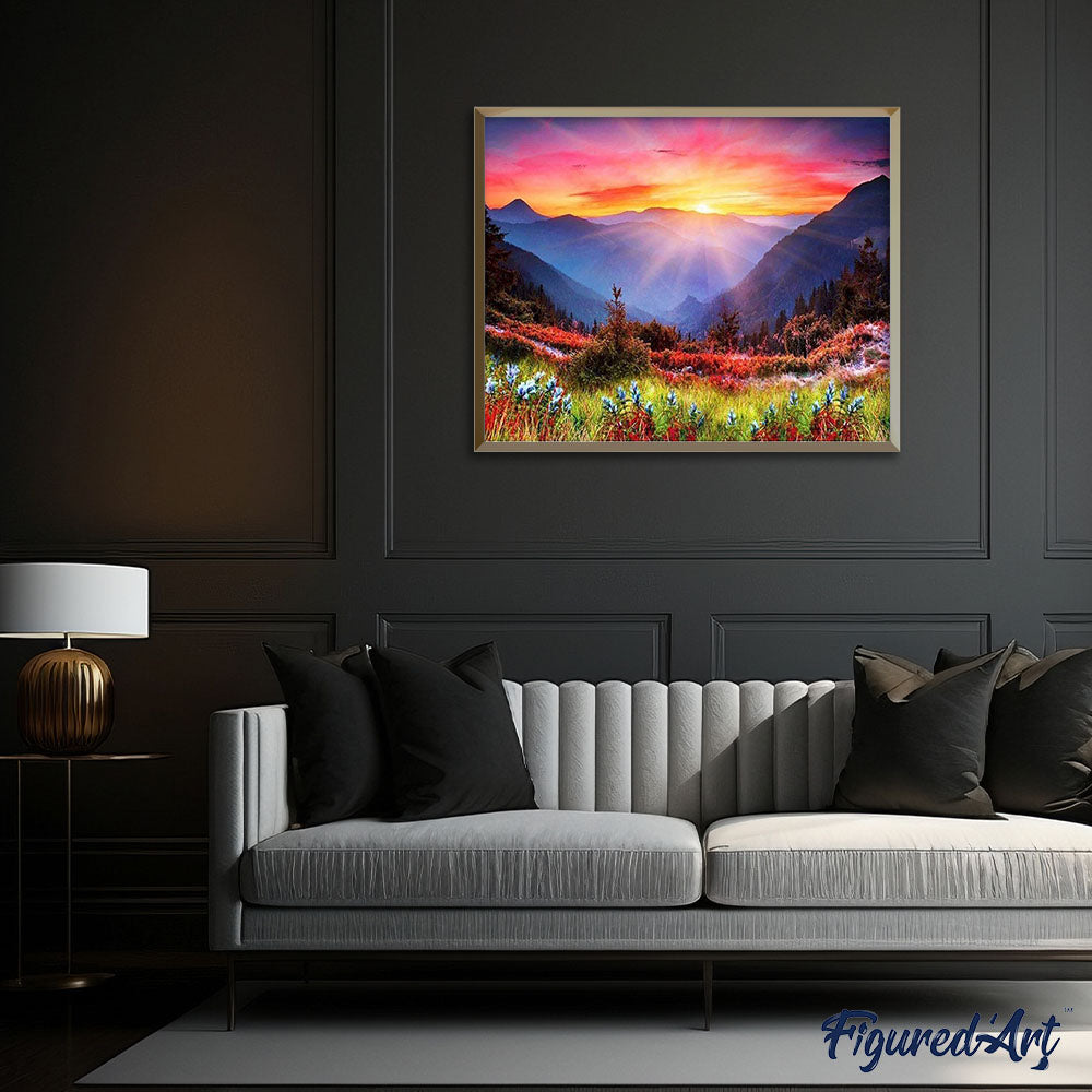 Sunrise in the mountain