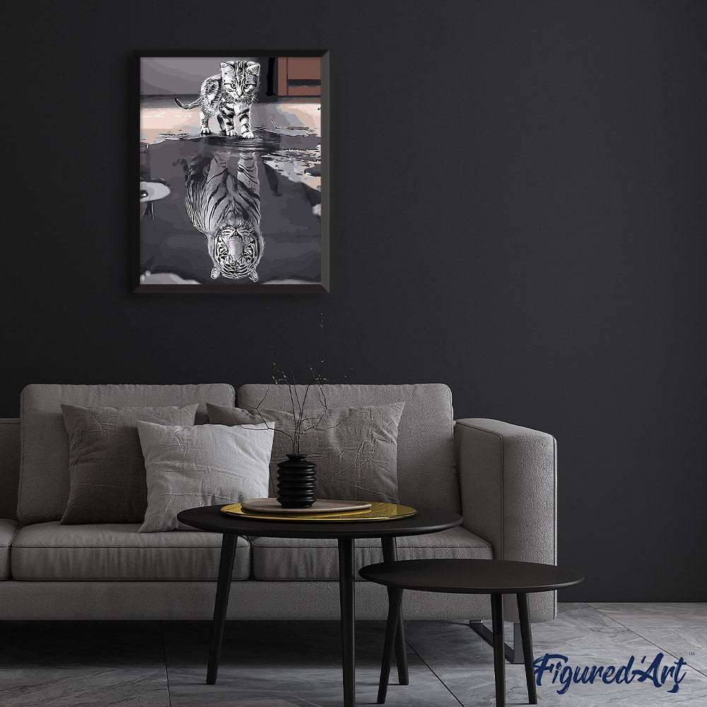 Kätzchen Reflektierender Tiger