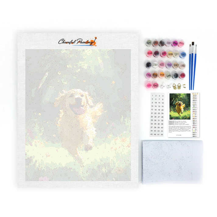 Golden Retriever - Malen nach Zahlen