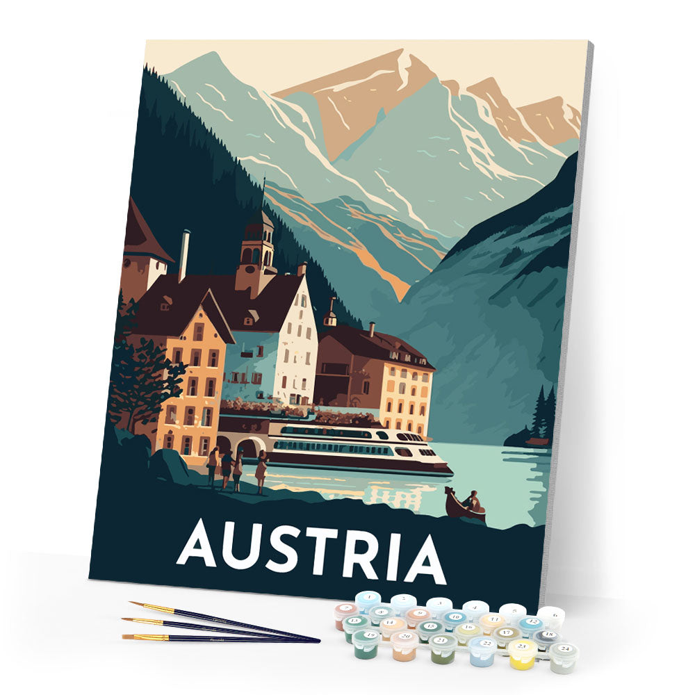 Reiseplakat Hallstatt
