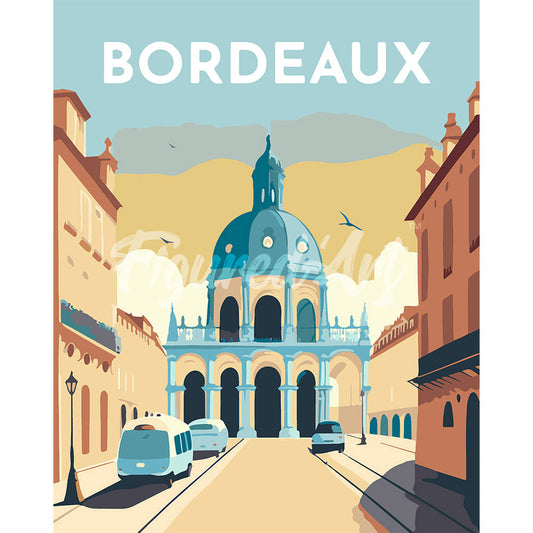 Reiseplakat Bordeaux