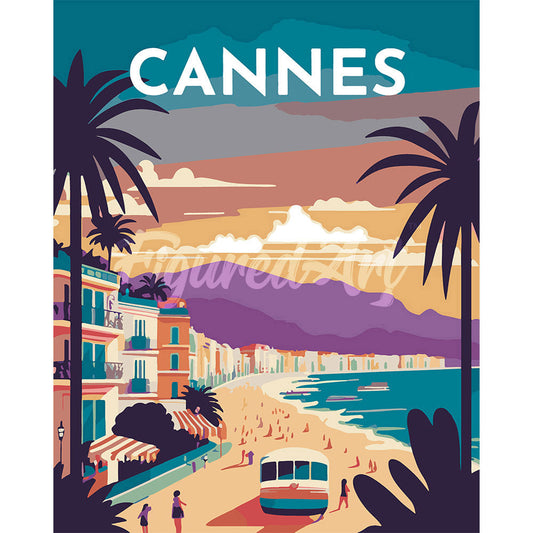 Reiseplakat Cannes