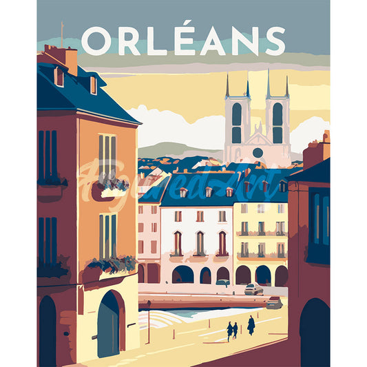 Reiseplakat Orleans