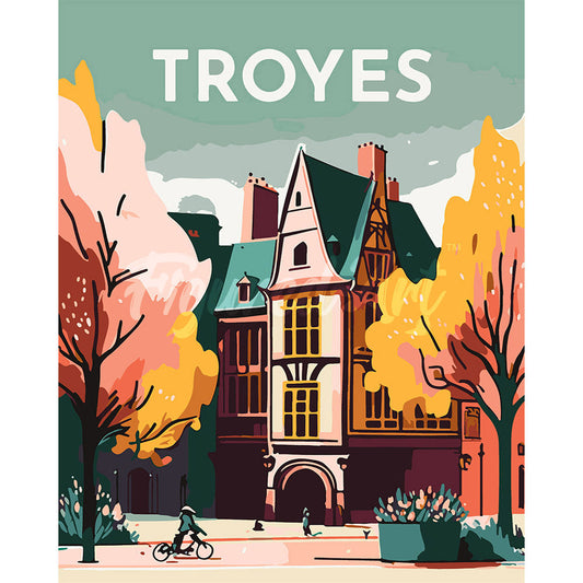 Reiseplakat Troyes
