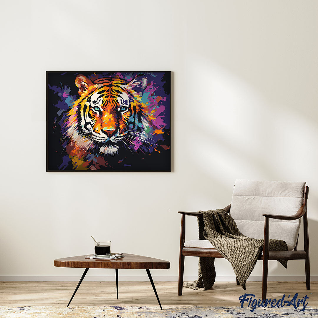 Bunter abstrakter Tiger