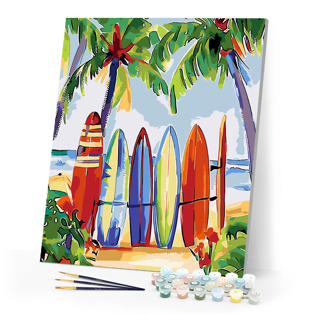 Colorful Surfboards