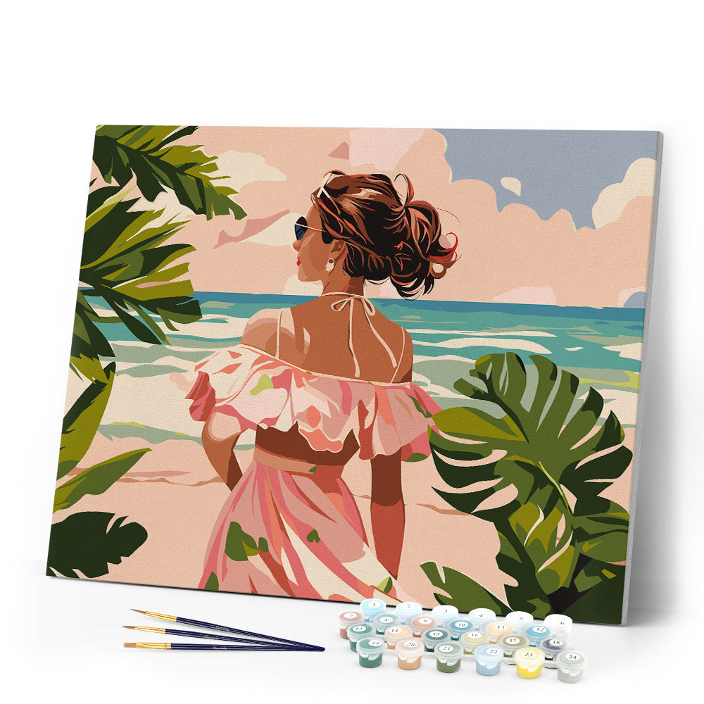 Lovely Girl by the Sea