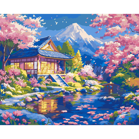 Sakura House by the Pond