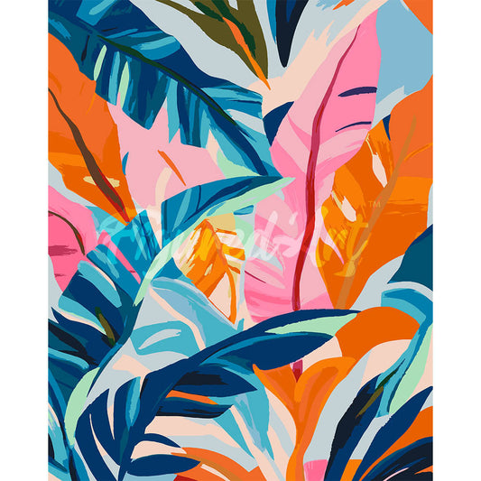 Colorful Banana Leaves