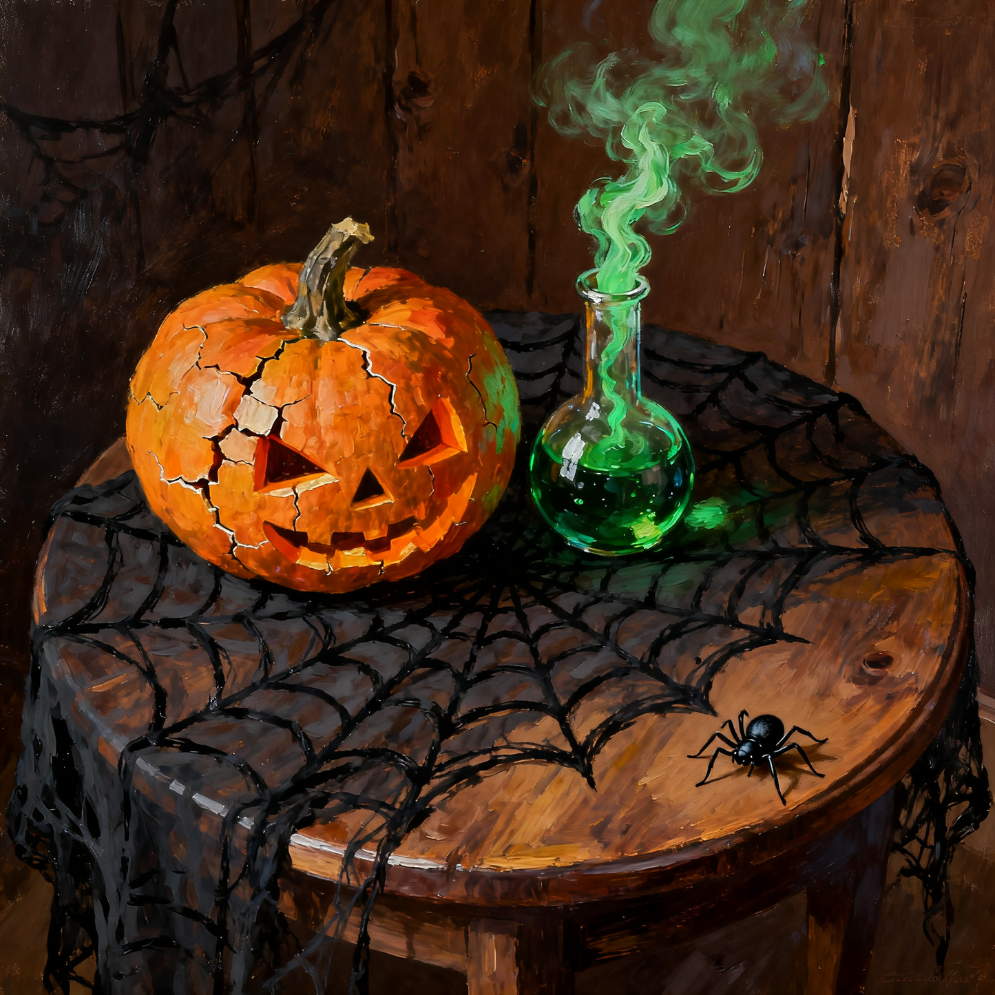 Pumpkins and Strange Potion - Paint by Numbers