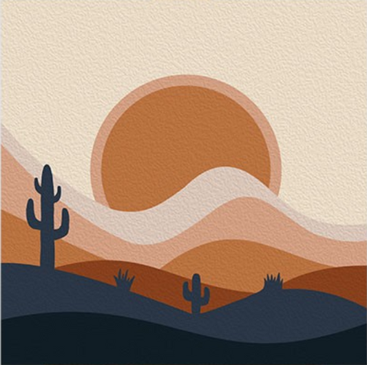 Desert Sunset Overpass Mini-Bausatz