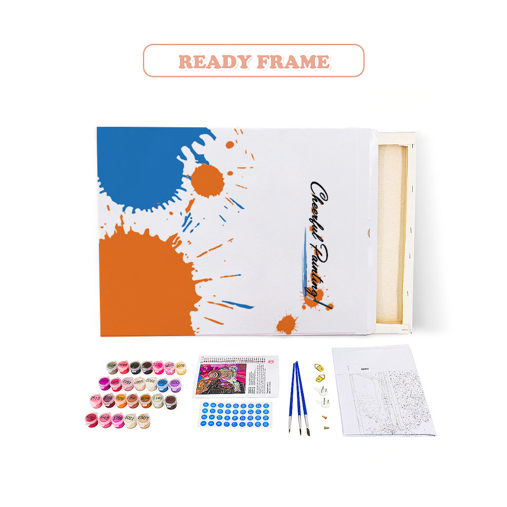 Blumen und Katzen - Malen nach Zahlen