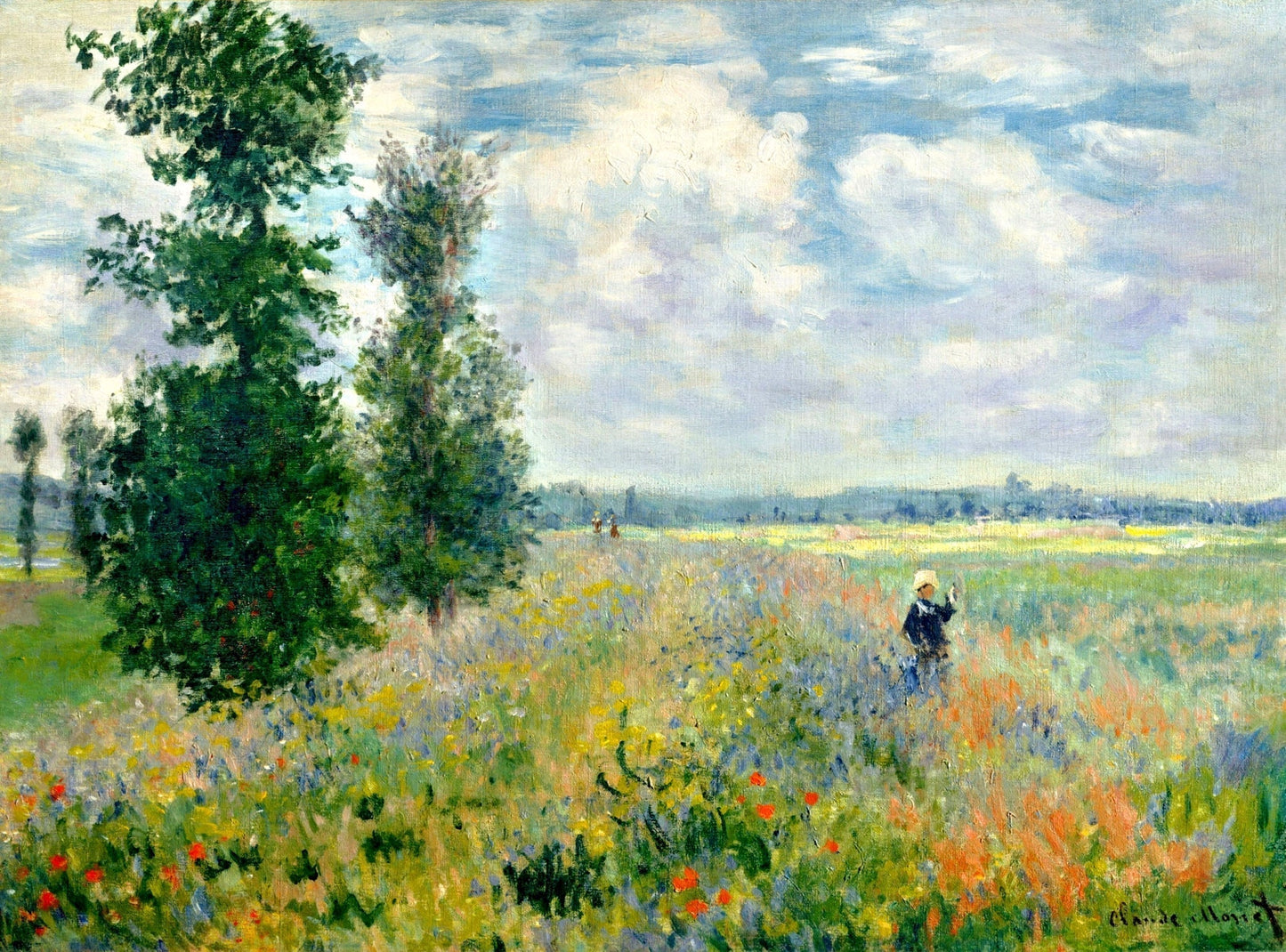 Gemälde einer klaren Ebene in der Sonne