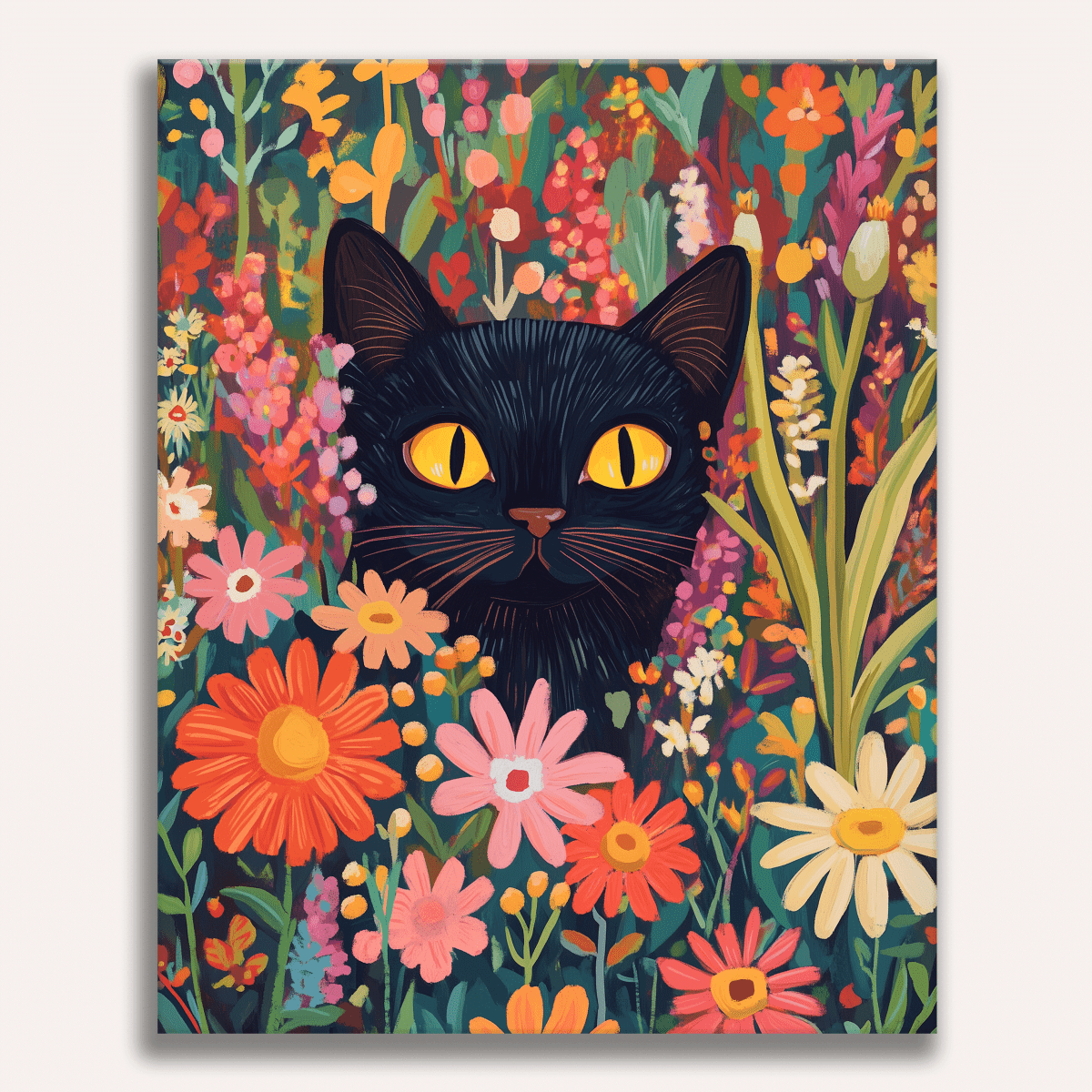 Spähende Katze