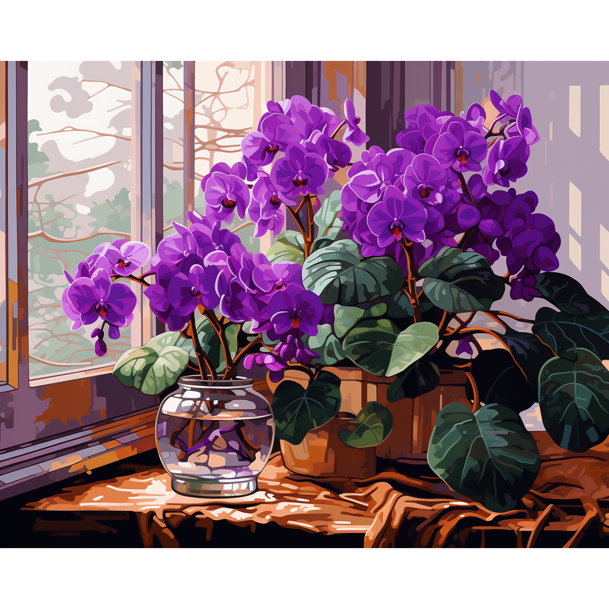 Violette Blüten