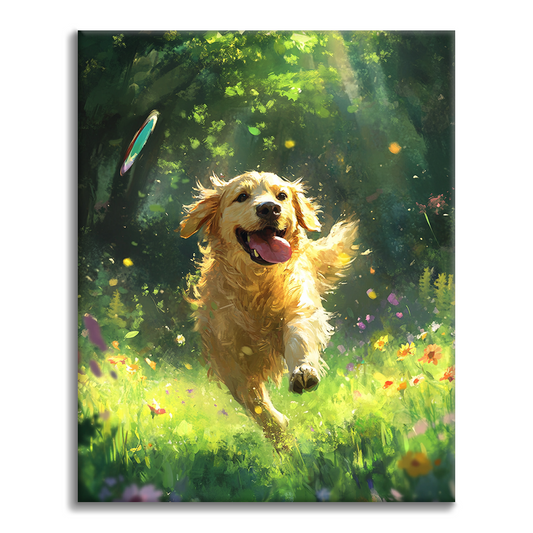 Golden Retriever - Malen nach Zahlen