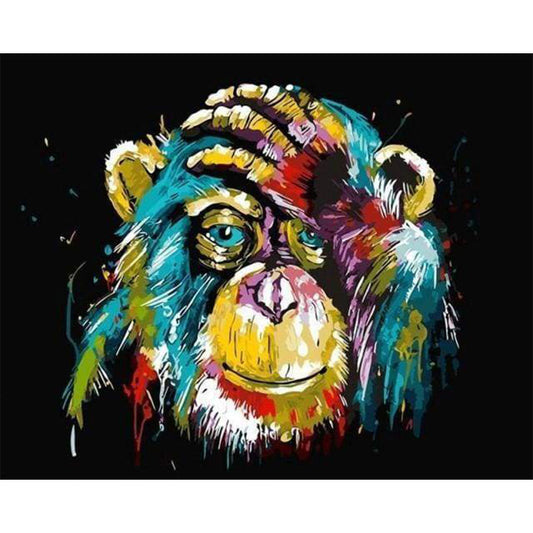 Pavian-Pop-Art