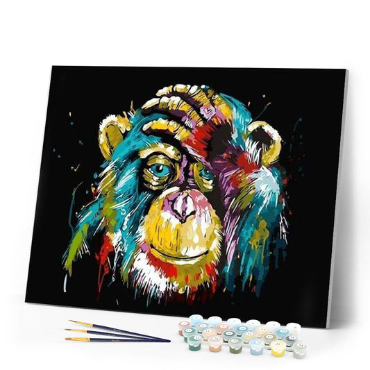 Pavian-Pop-Art