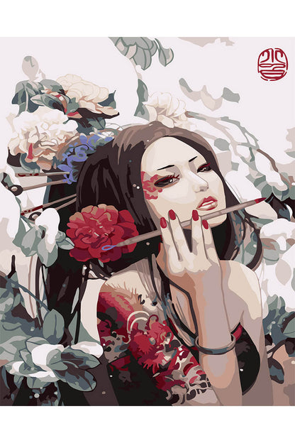 Beautiful Asian lady