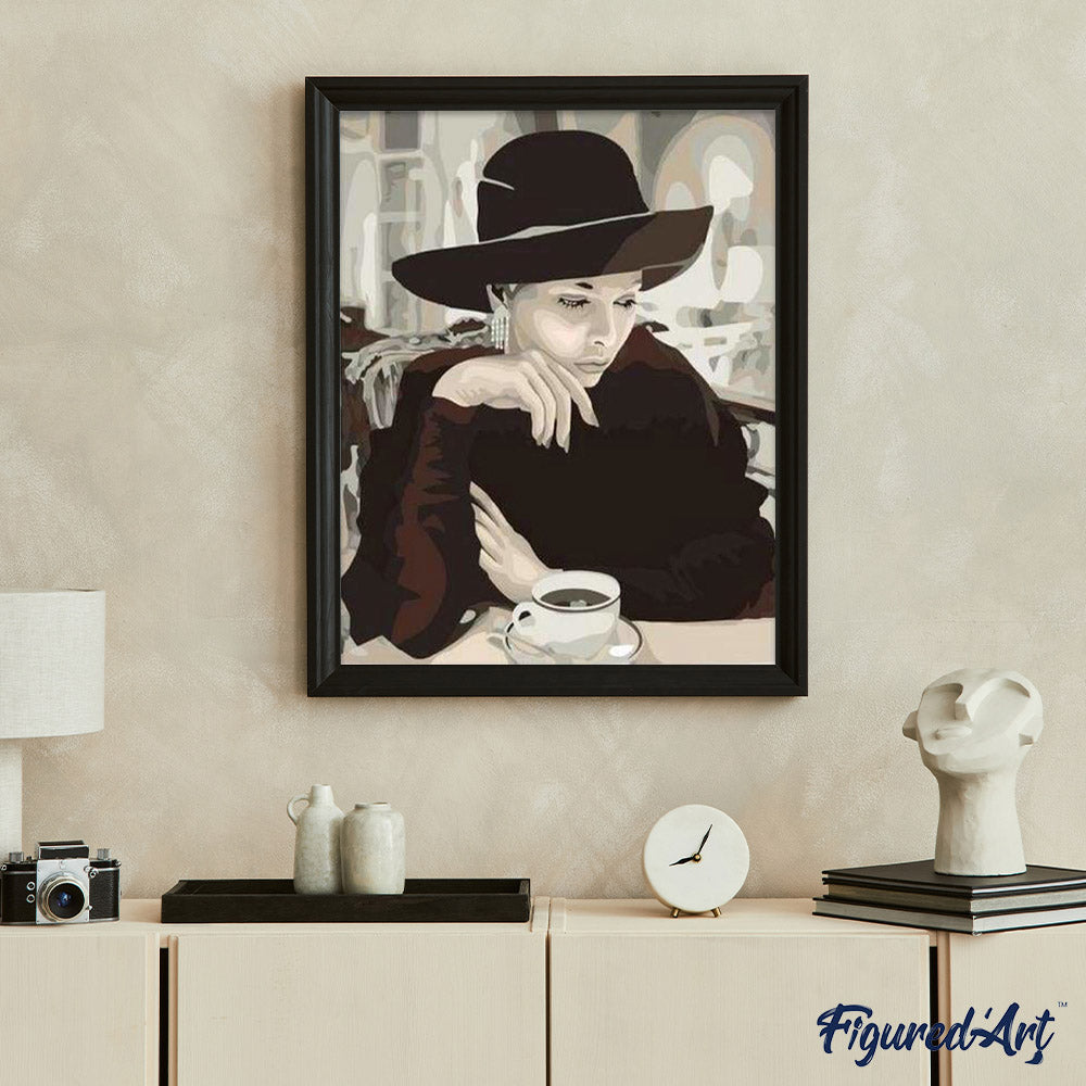 Elegant Women and Coffee Mug