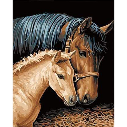 Pferd und Fohlen