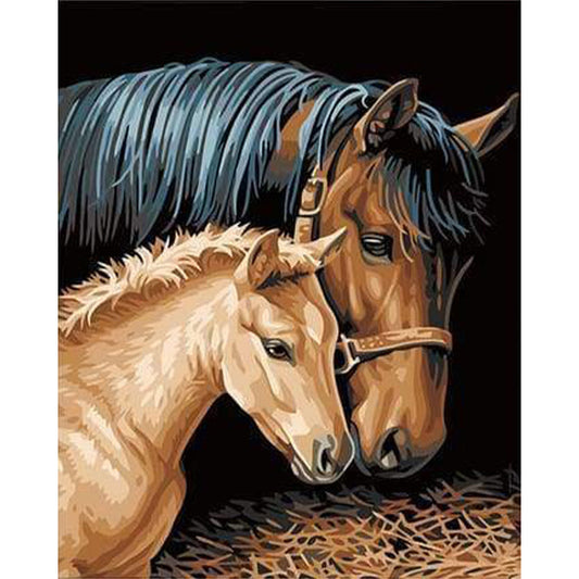 Pferd und Fohlen