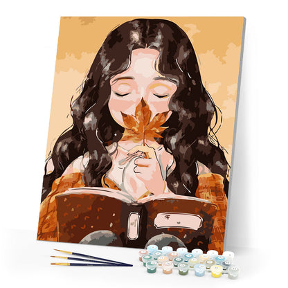 Woman reading a book