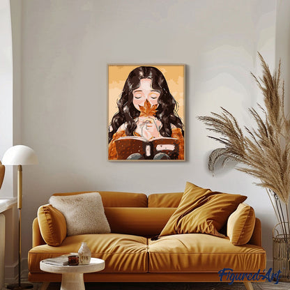 Woman reading a book