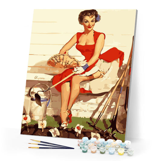 Pin-up and gardening