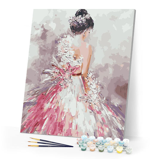 Pretty woman back view