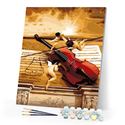 Little angels and violin