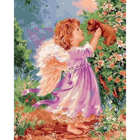 Little Angel and Puppy