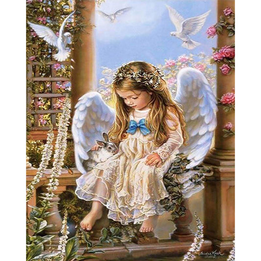Little Angel Bunny and Doves