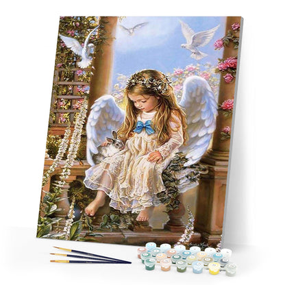 Little Angel Bunny and Doves