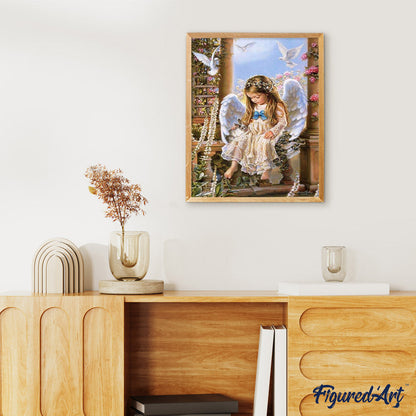 Little Angel Bunny and Doves