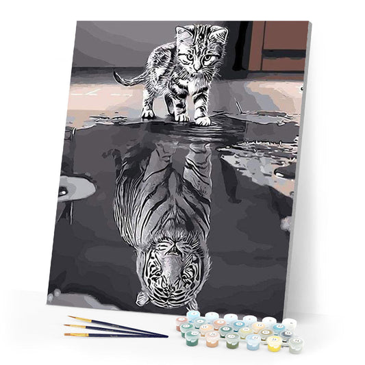Kätzchen Reflektierender Tiger