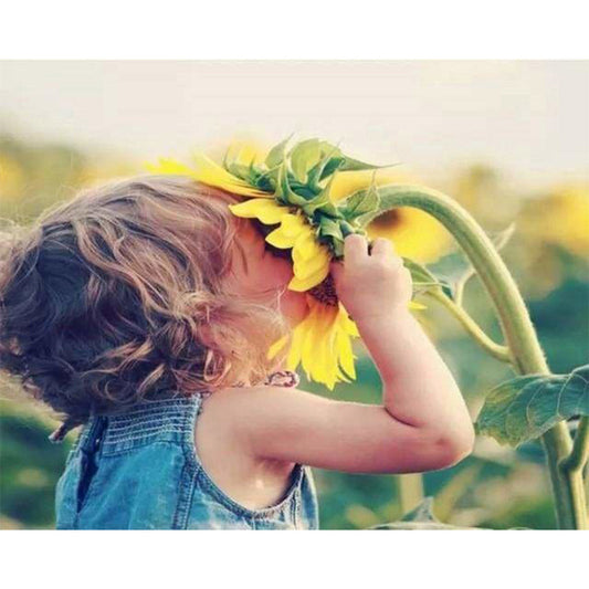 Girl and Flower